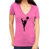 Tultex 214 - Ladies' Slim Fit Fine Jersey V-Neck Thumbnail