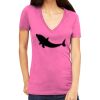 Tultex 214 - Ladies' Slim Fit Fine Jersey V-Neck Thumbnail