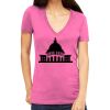 Tultex 214 - Ladies' Slim Fit Fine Jersey V-Neck Thumbnail