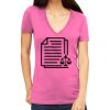 Tultex 214 - Ladies' Slim Fit Fine Jersey V-Neck Thumbnail