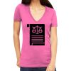 Tultex 214 - Ladies' Slim Fit Fine Jersey V-Neck Thumbnail