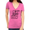 Tultex 214 - Ladies' Slim Fit Fine Jersey V-Neck Thumbnail
