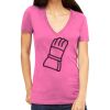 Tultex 214 - Ladies' Slim Fit Fine Jersey V-Neck Thumbnail
