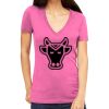Tultex 214 - Ladies' Slim Fit Fine Jersey V-Neck Thumbnail