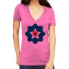 Tultex 214 - Ladies' Slim Fit Fine Jersey V-Neck Thumbnail