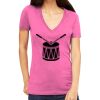 Tultex 214 - Ladies' Slim Fit Fine Jersey V-Neck Thumbnail